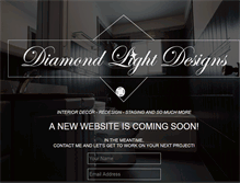 Tablet Screenshot of diamondlightdesigns.com